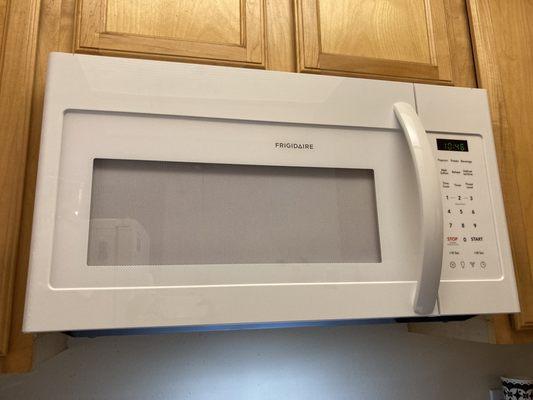 installment of my new microwave