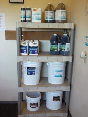 Our local fertilizer's. Eco-Hydro Fish 2-4-0.2, Eco-Nereo Kelp, and Eco-Fish Bloom