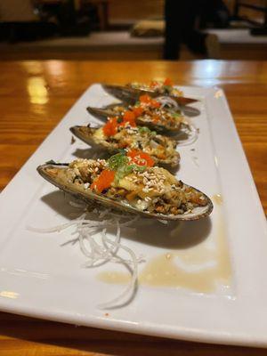 Baked mussels