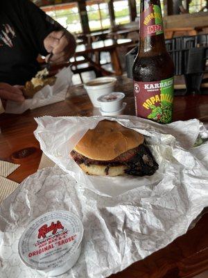 Brisket sandwich.