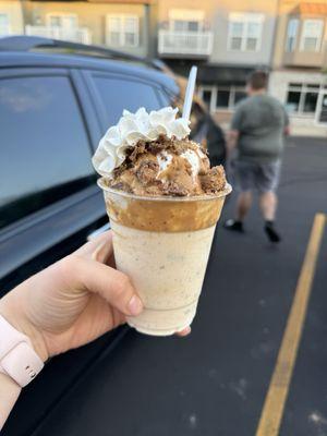 Peanut butter concrete mixer