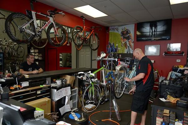 Fast service on all bikes