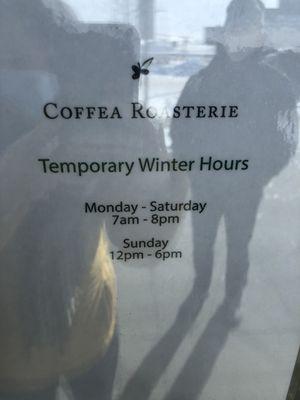 Winter hours