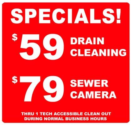 SEWER AND DRAIN CLEANING - SEWER CAMERA