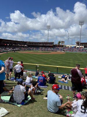 View from the outfield