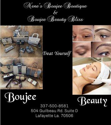 I offer a Boutique side as well as a Beauty side. Come in and check us out.