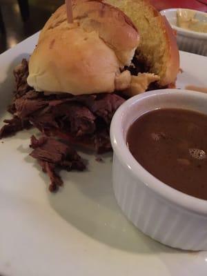 French dip.  It comes on a bun!