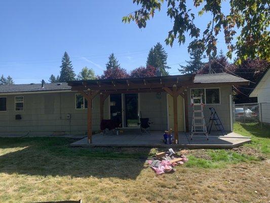 Wood purchased from Tyee and installed on porch