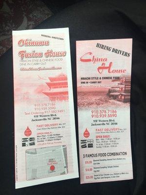 Menus