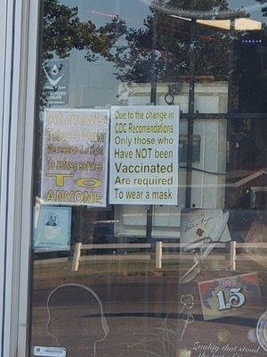 Signage gone wrong. Check our govmt's current CDC recommendations.  This isn't right. If you care,  the vaxxed mask too yo