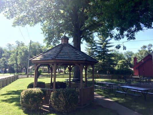 Gazebo in the yard of Country Care Nursing Home