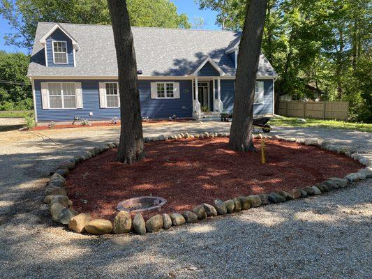 Our new modular home in Lakeside, Michigan! We named it Two Trees :)