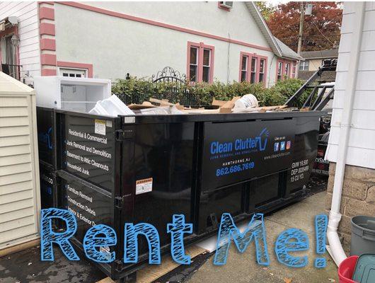 We also offer Rental of our 15 Cubic Yard Dumpsters! Great for Small Cleanout or Demolition Projects