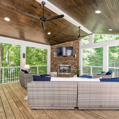 Large custom Screened Porch in Powhatan, VA