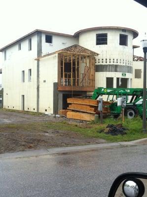 This is an energy efficient house built using insulated concrete forms by ICF ICF LLC