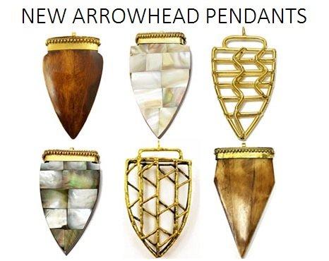 Boho Arrowhead Pendants!