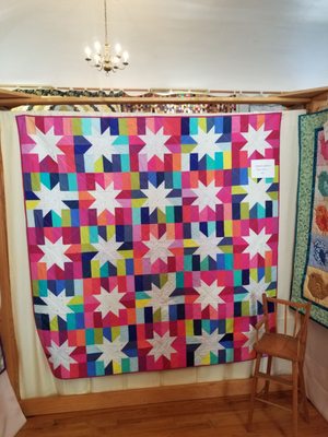 Quilt show in the Old Town Hall during Maple Festival