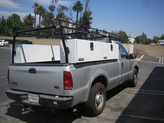 LUMBER RACK W/ BOXES