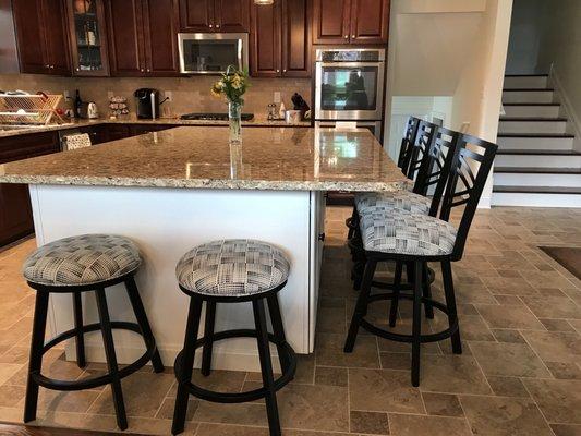 Wonderful job on our custom barstools! Thanks