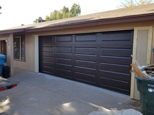 Carport conversion with new door