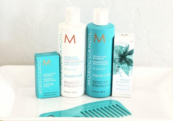 Moroccanoil Color Care shampoo and conditioner.