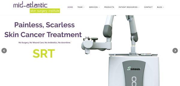 Example of Dermatology website