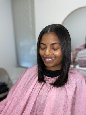 Silk Press on Natural Hair - Shantae Stylez Salon, Douglasville, GA near Atlanta