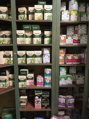 Traditional Medicinals teas. Alvita teas.