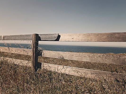 Wood fence.