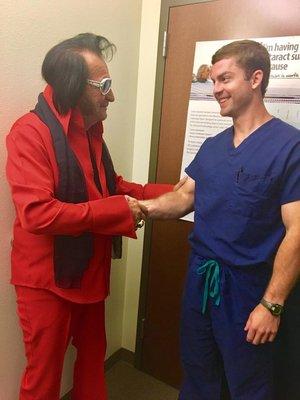 great to have fun patients like this Elvis impersonator!