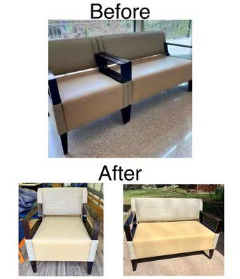 Clinical upholstery replacement