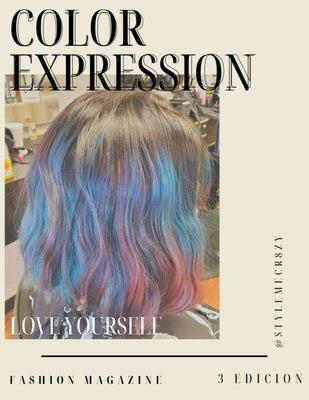 Have fun with hair color, express yourself.