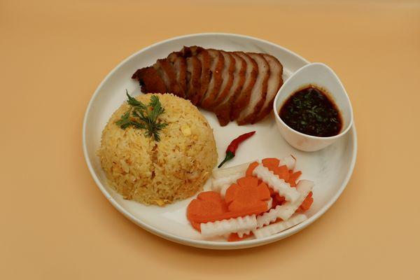 Crispy Pork with Fried Rice