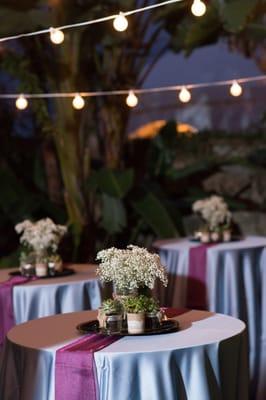 Cocktail Tables and Linens