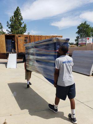 With our storage vaults, our customers can literally watch their items go into the inside of their storage units outside their front door!