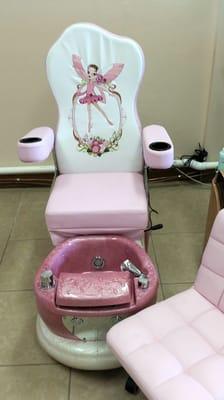 "They have the best massage chairs, not to mention this adorable little girls chair!"