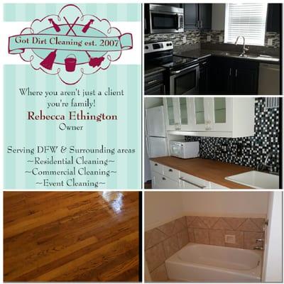 Got Dirt Cleaning Services has you covered in DFW & surrounding areas