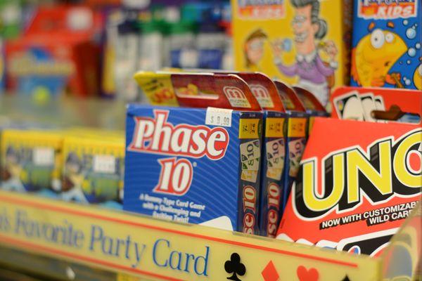 Tons of Board and Card Games in Our Family Fun Section