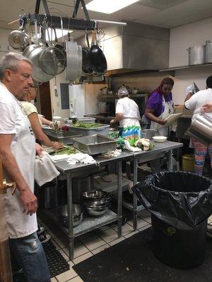 The Kitchen preparing lunch