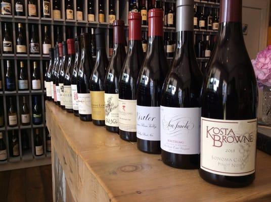 Now that's a great line up of Pinot Noir!