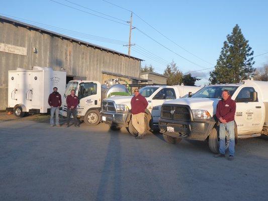 Our Portable Toilet Service Technicians & Truck Fleet