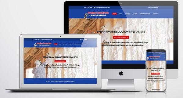 Website for local insulation contractor