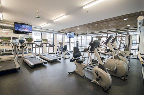 Access your fully equipped fitness center 24 hours a day.