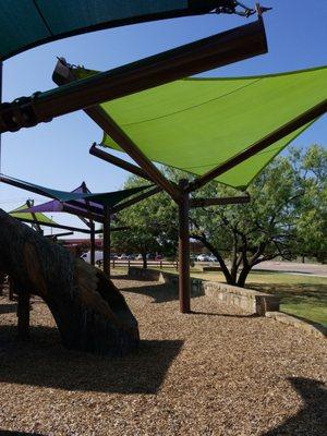 Shade canopy.