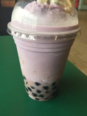 Taro shake with extra boba