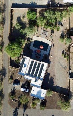 Overhead drone pic