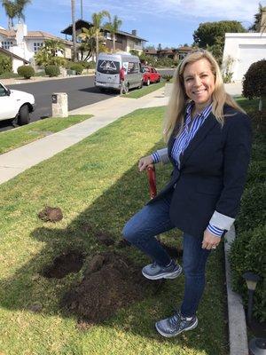 Someone has to unconver the clean-out to video the sewer line. Today I am "someone".