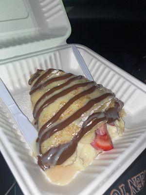 Strawberry crepe