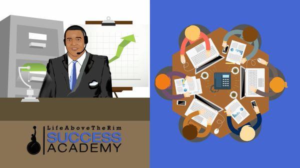 Screenshot of a one of the many videos that we did for former NBA player Joe Courtney's academy. lifeabovetherim.com