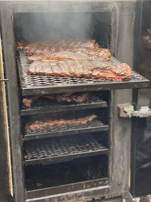 St Louis Style Slow Smoked Spare Ribs